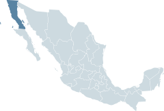Baja California Karte